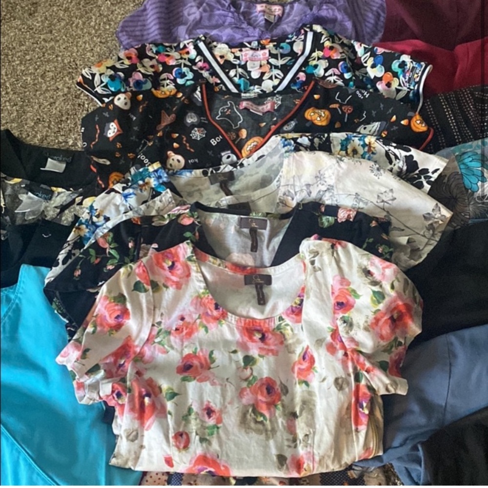 8 scrub tops